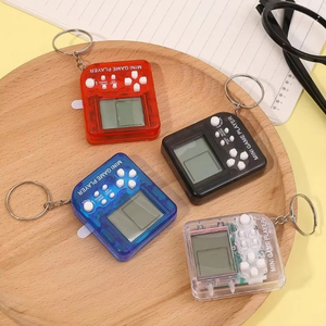X Mini Game Keychain Portable <b>Handheld</b> Brick Game <b>Console</b> 23 Classic Games <b>Retro</b> Pocket Game Toy Key Chain Ornament Gift - Product Image 5