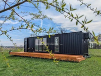 Kit de petite maison préfabriquée de 20 pieds et 40 pieds Maison de conteneur d'expédition portable et mobile Maison préfabriquée