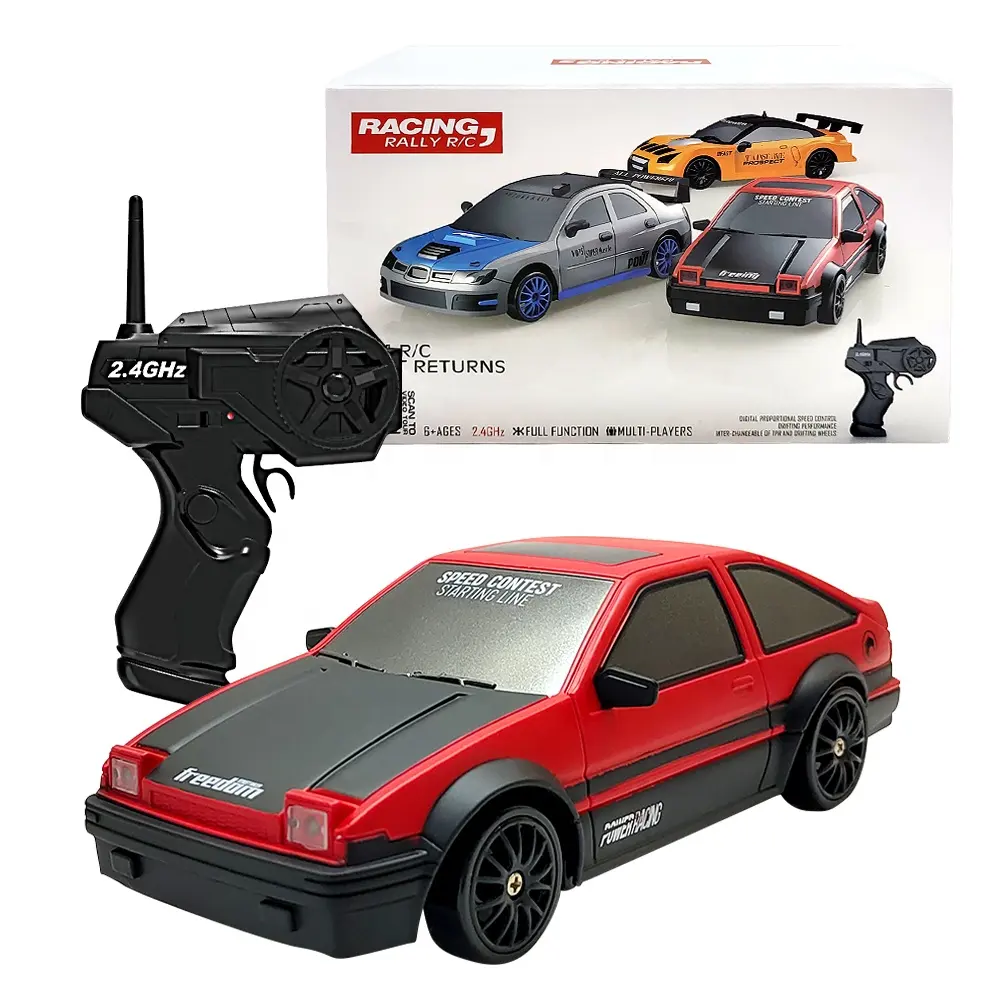 Toyhome 1:24 Rc Drift yarışı oyuncak arabalar kapalı açık uzaktan kumanda araba elektrikli yüksek hızlı Rc oyuncak arabalar yetişkinler için çocuk hediyeler