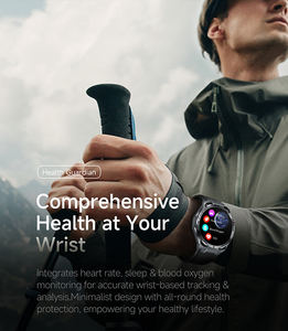 Relógio Inteligente AI Dial ET474 com Modo Multi-movimento, Lanterna, Chamada SOS, Monitoramento de Frequência Cardíaca, Oxigênio no Sangue e ECG - Product Image 2