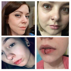 Anillo de Nariz Delgado de 20G al por Mayor, Anillo de Cierre Sin Costuras de Acero Inoxidable 316L, Anillo Helix, <span class=keywords><strong>Piercing</strong></span> Universal para Labio, Multiusos - Product Image 2