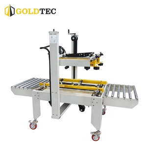 Goldtec GTF-6050 <span class=keywords><strong>Machine</strong></span> à sceller les cartons réglable Scelleuse supérieure et inférieure Scelleuse manuelle semi-automatique de ruban de carton pour sceller - Product Image 3