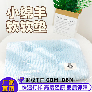 Soft Lamb Cushion Pet Sleeping <b>Mat</b> Rectangle Thickened Winter Warming Pad For Cat Dog <b>Small</b> Medium Size - Product Image 2
