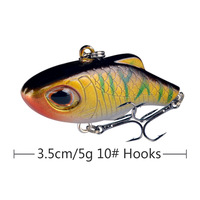 Leurre de pêche VIB ABS 3,5 cm 5g, style Tilapia, ultra longue portée, appât artificiel dur pour la pêche au bar, au poisson mandarin, au chub en rivière