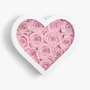 Enchanted Women Gift A Grade Vente en gros en forme de cœur fleurs de roses rouges séchées Roses naturelles dans une boîte de luxe - Product Image 5