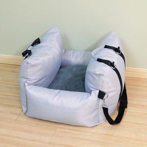 Diseño de logotipo de tamaño personalizado fácil de limpiar desmontable gato perro cachorro pequeño mascota coche viaje portador asiento cama bolsa con asas - Product Image 3