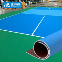 Draagbare buitenbaan van acryl voor pickleball, zachte, schokabsorberende sportvloer met goede rebound.