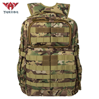 Mochila Táctica Yakeda Impermeable con Cierre y Sistema Molle, 55L, Oxford, con Cinturón de Amortiguación de Aire para Camping y Senderismo