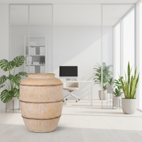 Pots de fleurs vintage en fibro-ciment GRC, jardinières minimalistes pour sol, écologiques, durables, conteneurs de pépinière, petites et grandes tailles