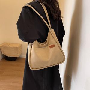 Bolsa de Lona Personalizada de Fábrica, Nueva Bolsa de Hombro Retro de Gran Capacidad para Mujer, Bolsas de Compras - Product Image 2