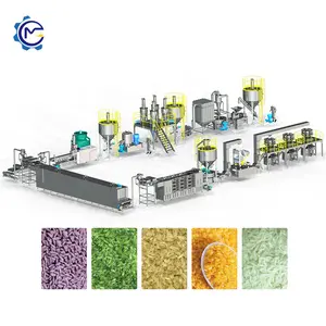 Mesin pembuat nasi instan otomatis mesin ekstruder penambah nutrisi mesin pencetak nasi sushi jalur produksi