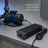 Adaptateur secteur OEM 24V 12A, alimentation pour pompe à eau de surveillance extérieure, certification CE FCC UKCA PSE dédiée à l'exportation