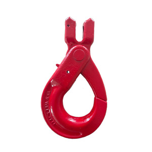 Factory Grade 80 European <strong>Type</strong> <strong>Clevis</strong> Self-Locking <strong>Hook</strong> for Construction Industry Painted Red