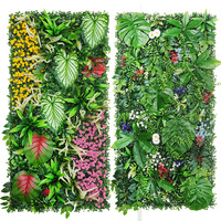 Mur végétal artificiel 100x50cm pour arrière-plan de photographie de mariage - Décoration végétale verte en gros