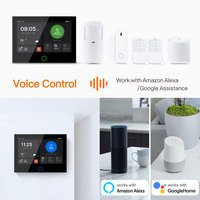 Kit de système d'alarme domestique intelligent Tuya 4G LTE WiFi avec écran tactile IPS 7 pouces, panneau d'alarme de sécurité sans fil anti-intrusion PST-G74-4G