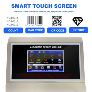 FR-1600 Machine de scellage horizontale de bureau à chaleur continue, avec codage par jet d'encre par pulvérisation et impression de date, vente en gros usine - Product Image 5