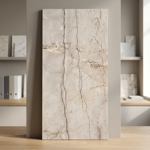 Lucas Brown Rustic Glazed Porcelain Tiles 600x1200mm Glossy New Design Bathroom Floor <b>Wall</b> Tile - Product Image 1