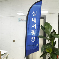 Drapeaux à plumes professionnels, imperméables, durables, pour extérieur, personnalisés, pour hôtel, bannières volantes, drapeaux de plage, polyester, aluminium
