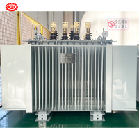 Transformateur de puissance triphasé 630 kVA-10 000 kVA 10 kV 11 kV immergé dans l'huile à enroulement en cuivre double bobinage ISO9001 pour