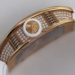 Montre-bracelet automatique squelette en onyx et moissanite de qualité supérieure, forme tonneau, avec diamants, pour hommes et femmes, montre de luxe haut de gamme - Product Image 3