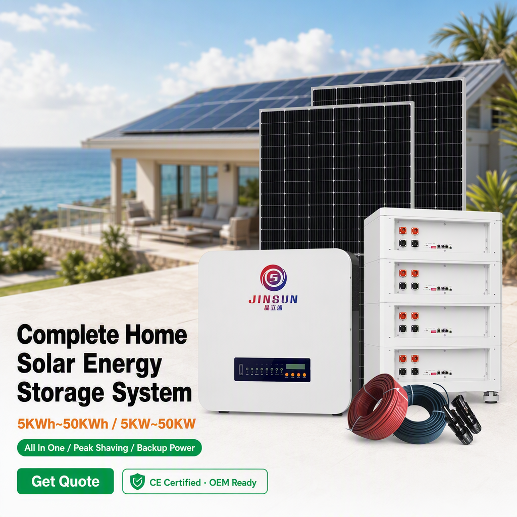 Hybrid Solar Energy Storage System 5KW 10kW 12kW 30kW Photovoltaic Home Power Complete Set Hybrid Inverter Battery Packs CE · image 1