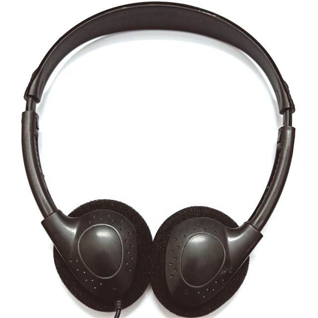 Manufacture 3.5mm Disposable Headsets Airplane Airline Overhead Headphones From Factory