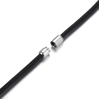 Fermoirs magnétiques en acier inoxydable 3/4/5/6MM pour bracelet en cuir, connecteurs DIY pour la fabrication de bijoux et artisanat
