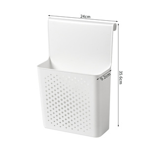 Panier de rangement mural Yimei pour porte d'armoire, petite taille, organisateur de cuisine avec design perforé, polyvalent et portable - Product Image 4