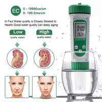 Testeur numérique de qualité de l'eau 6-en-1 pH EC TDS Salinité Température Haute Précision Moniteur Piscine Aquarium Certifié CE