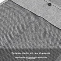 Sac de rangement suspendu pour poussette bébé en coton, best-seller transfrontalier, avec fermeture à bouton-pression et grande capacité pour le rangement des affaires de bébé