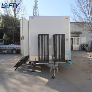 Remorque de salle de bain moderne, écologique, portable et personnalisable, toilettes mobiles, toilettes préfabriquées, panneau sandwich prêt à l'emploi, <span class=keywords><strong>camion</strong></span> extérieur - Product Image 2