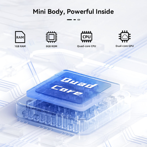 Junuo กล่องสมาร์ทโฟนแอนดรอยด์11 1GB 8GB S805X2บลูทูธ5.0รีโมทคอนโทรล4K กล่องมีเดีย - Product Image 4