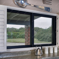 XIYATECH Fenêtre coulissante en aluminium à double vitrage moderne personnalisée Ouverture horizontale standard australienne pour fenêtres de maison Guangdong