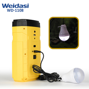 Kits de Sistema Solar de Emergencia Recargables Portátiles Weidasi con Función de Salida y Luces LED de Panel Solar - Product Image 4