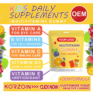 วิตามินสำหรับเด็ก NSF OEM สำหรับทารกและเด็กเล็ก มัลติวิตามินแบบกัมมี่  อาหารเสริมน้ำตาลน้อย สำหรับเด็ก บำรุงสายตาและเสริมสร้างสุขภาพ - Product Image 2