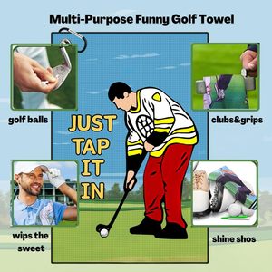 Toalla de Golf Personalizada con Estampado Divertido, Toalla de Golf Divertida para Bolsas de Golf con Clip, Regalo de Golf para Hombres, Esposo, Novio, Papá, Navidad - Product Image 4