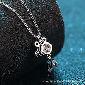 สร้อยคอปลามอยซาไนต์เงินสเตอร์ลิง S925ชุบด้วย Pt950 <span class=keywords><strong>KOI</strong></span> สำหรับข่าวดีสินค้าส่งตรงจากผู้ผลิตรองรับ - Product Image 3