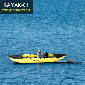 OEM Sit In Sea Fishing Kayak Canoa inflável dupla Alta qualidade e caiaque barato