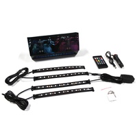 Kit universel de lampe d'ambiance pour bande lumineuse décorative d'intérieur de voiture RVB Led lampe à pied pour voitures