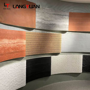 Panneaux muraux souples en pierre tissée de chanvre, travertin, colonne romaine, décoration murale extérieure, panneau souple en argile, carreaux MCM, brique d'hôtel, feuille naturelle - Product Image 1