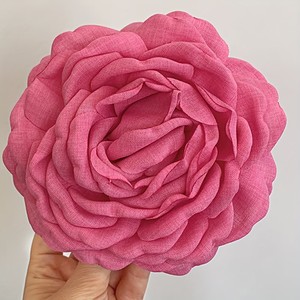 Grande pince à cheveux en velours rouge en forme <span class=keywords><strong>de</strong></span> rose, style romantique vintage, accessoire capillaire <span class=keywords><strong>flamenco</strong></span> espagnol pour femme, idéal pour mariage - Product Image 6