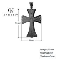 Collier en chaîne avec pendentif énergétique croisé, bijoux de santé pour hommes, Germanium Nano quantum détarar