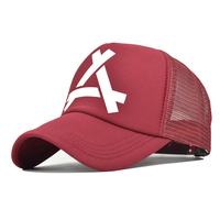 Gorra Trucker Unisex con Frente de Espuma Transpirable, Logotipo Abstracto en Relieve 3D Personalizado, Parte Trasera de Malla y Visera Curva Ajustable