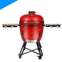 Heying 26 Zoll extra Großer Grill Outdoor BBQ Kamado für Brathähnchen, Pizza und Fleisch – Super Isoliert