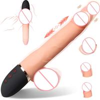 Prix usine jouets pour adultes gode vibrateur réaliste poussée vibrateur masseur pour femmes hommes et Couples fournisseur de jouets sexuels