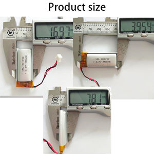 소형 리튬 폴리머 충전식 리튬이온 배터리 3.7V 450mAh 500 사이클 저가 블루투스 GPS 맞춤 제작 - Product Image 2
