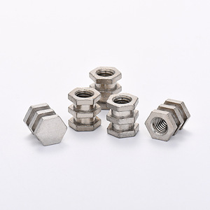 Tuerca Hexagonal Aerli M6 de Aleación de Zinc, Tornillo para Muebles con Rosca Interna y Externa, Accesorio de Ferretería - Product Image 1