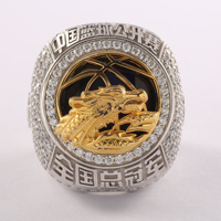 Bague de championnat des Philadelphia Eagles 2017-2018, plaquée or vintage, zircon, bague commémorative pour les fans de football, cadeau de fête