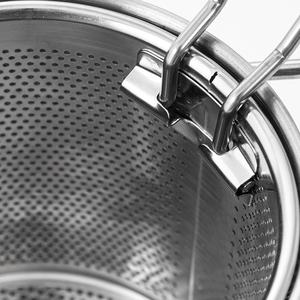 304 Edelstahl Fritte use Topf mit Sieb Korb Ölfilter Langer Griff für gewerbliche Restaurant Server Home Gas Verwendung - Product Image 4