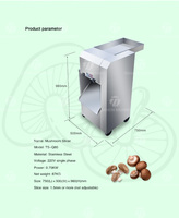 Automatische Verse Champignon Abrikoos Abalone Paddestoel Snijmachine Droge Champignons Snijmachine
